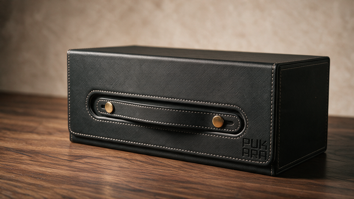 6-Deck TCG Carrying Case with Removable Deck Boxes & Dice Tray