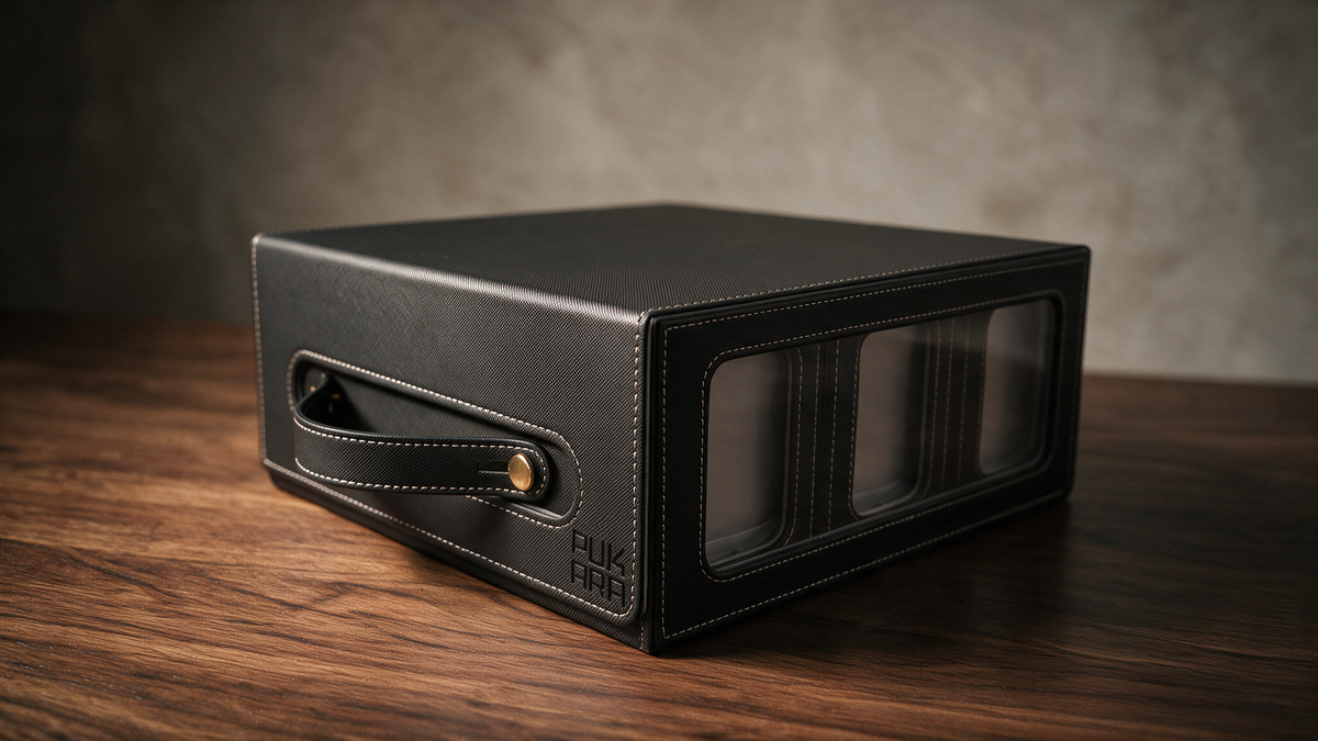 6-Deck TCG Carrying Case with Removable Deck Boxes & Dice Tray