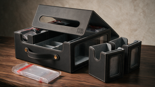 6-Deck TCG Carrying Case with Removable Deck Boxes & Dice Tray